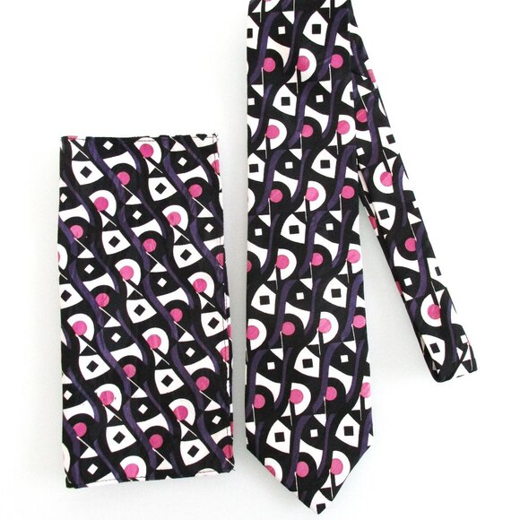 Alberto Zerra Men's Tie & Pocket Square Set - Picture 1 of 5
